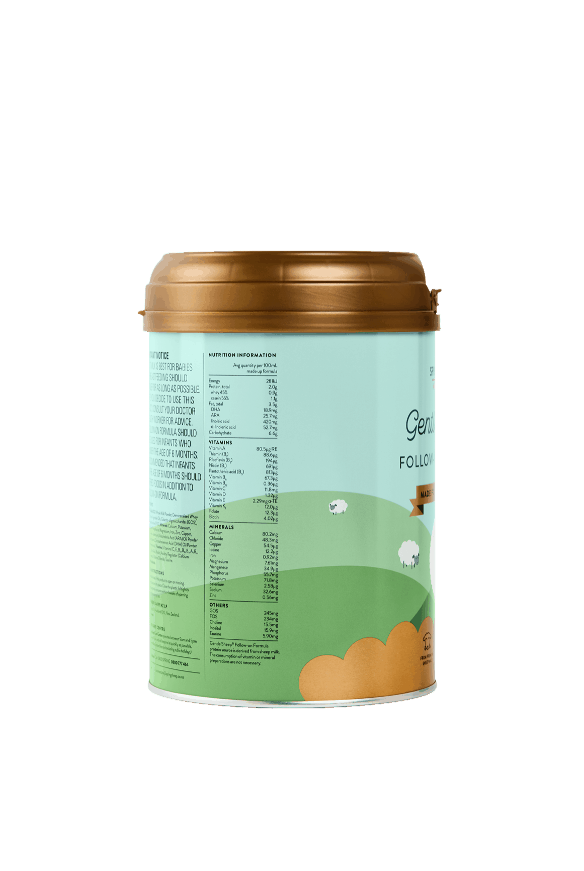 Gentle Sheep®婴儿绵羊奶粉2段